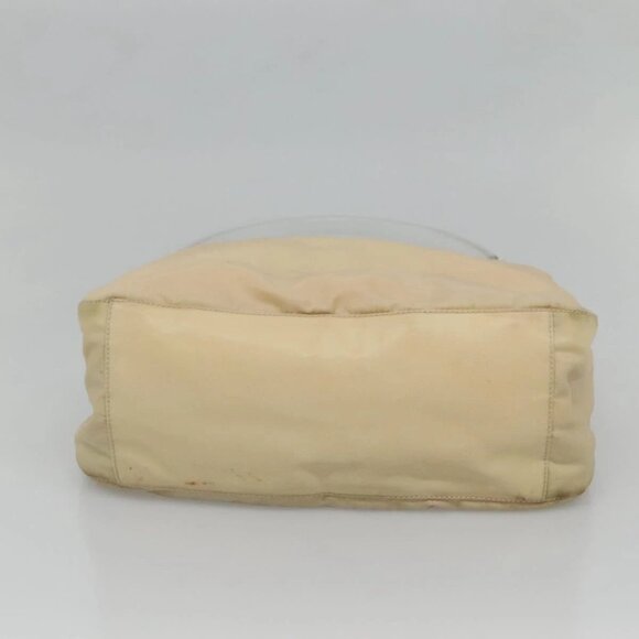 PRADA Shoulder Bag Nylon Plastic Cream Clear - Picture 5 of 16